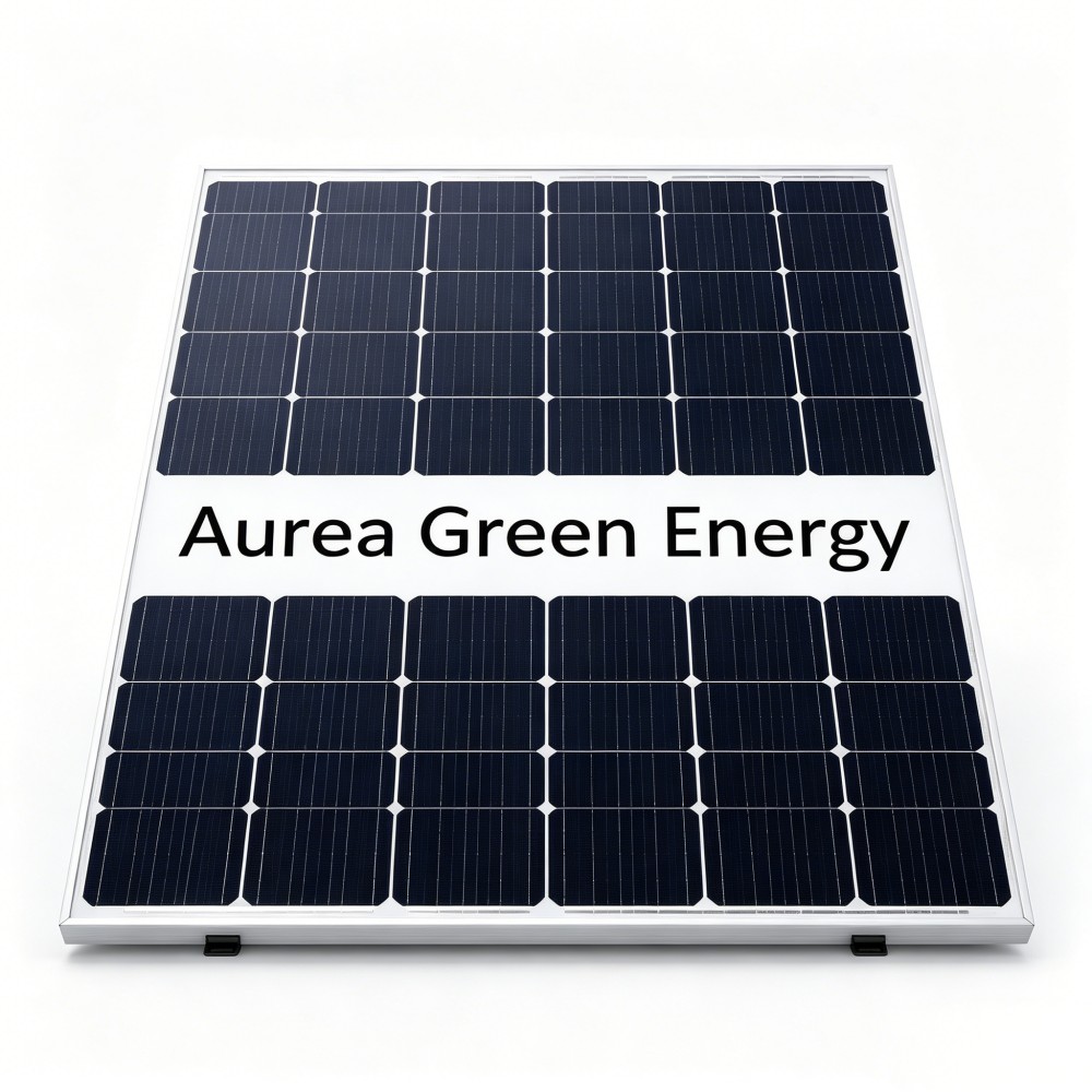 Aurea Green Energy Monocrystalline Solar Panel High Efficiency PV Module for Off-Grid Home Power, RV, Cabin & Residential Solar Energy System - Image 4