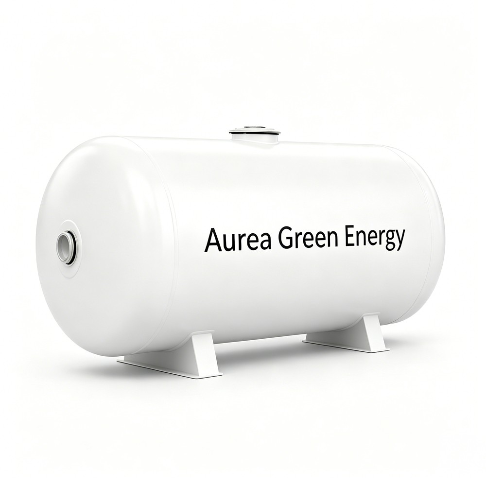 Aurea Green Energy Horizontal Thermal Heat Accumulator Tank, High Efficiency Water Heat Storage Buffer Tank for Solar & HVAC Heating System